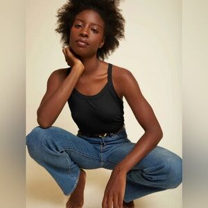 Nation LTD Rebecca Strappy Black Tank Top Organic - size S